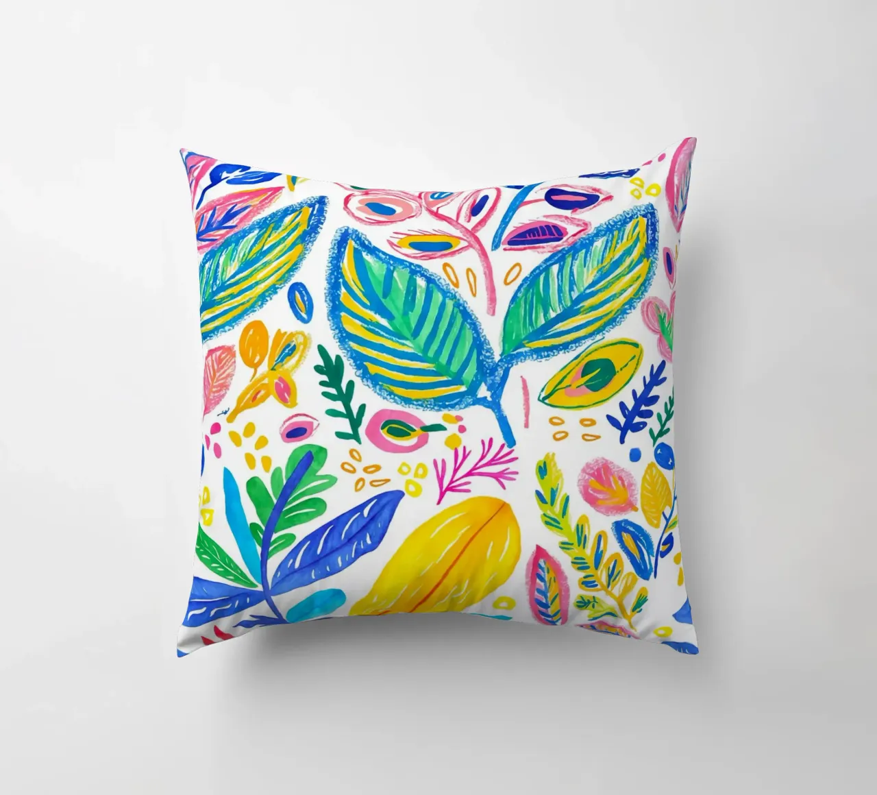Bold Pop Doodle Botanical Summer Vibes cuscino da Andrea Haase Modern Home