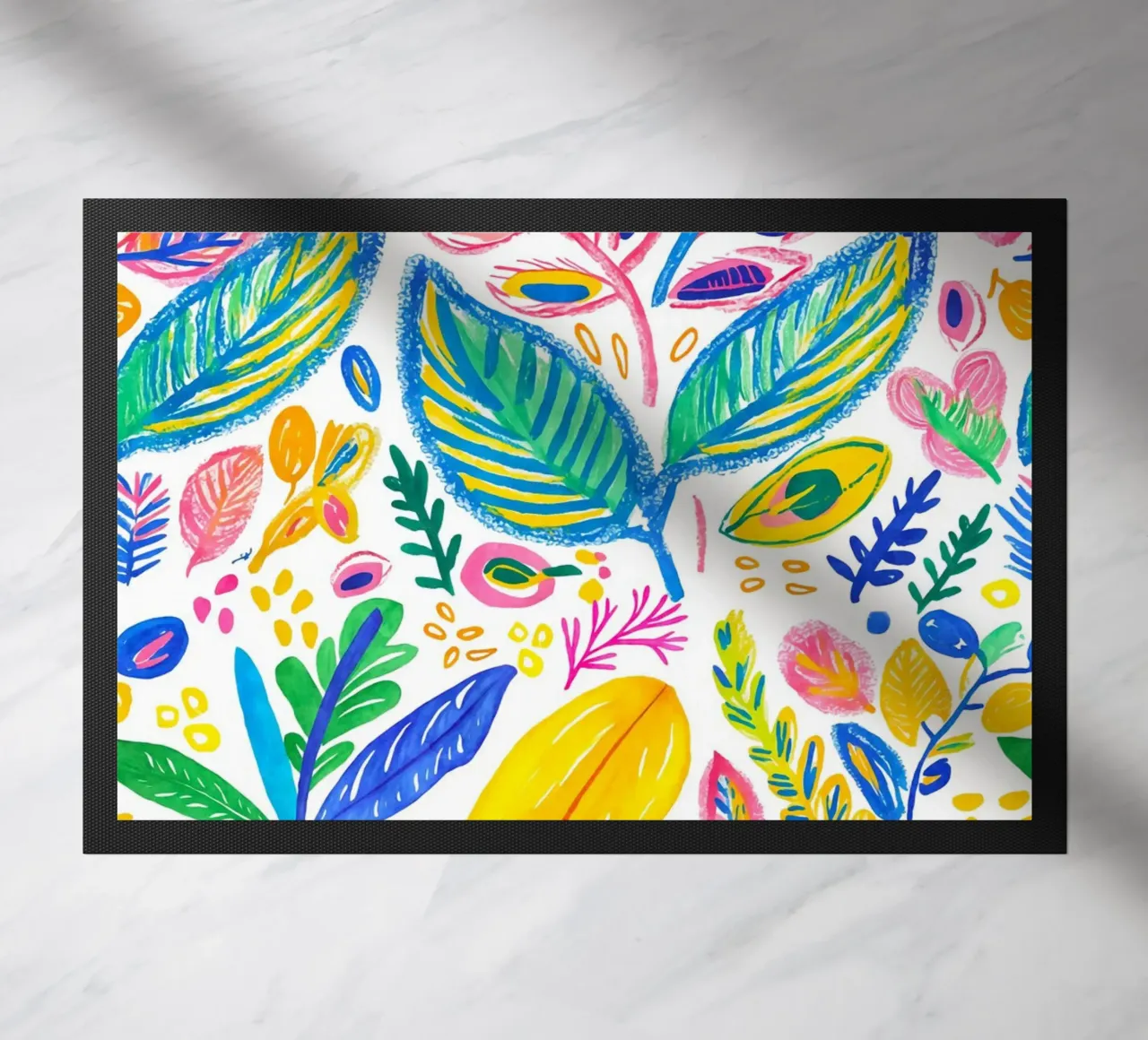 Bold Pop Doodle Botanical Summer Vibes zerbino da Andrea Haase Modern Home