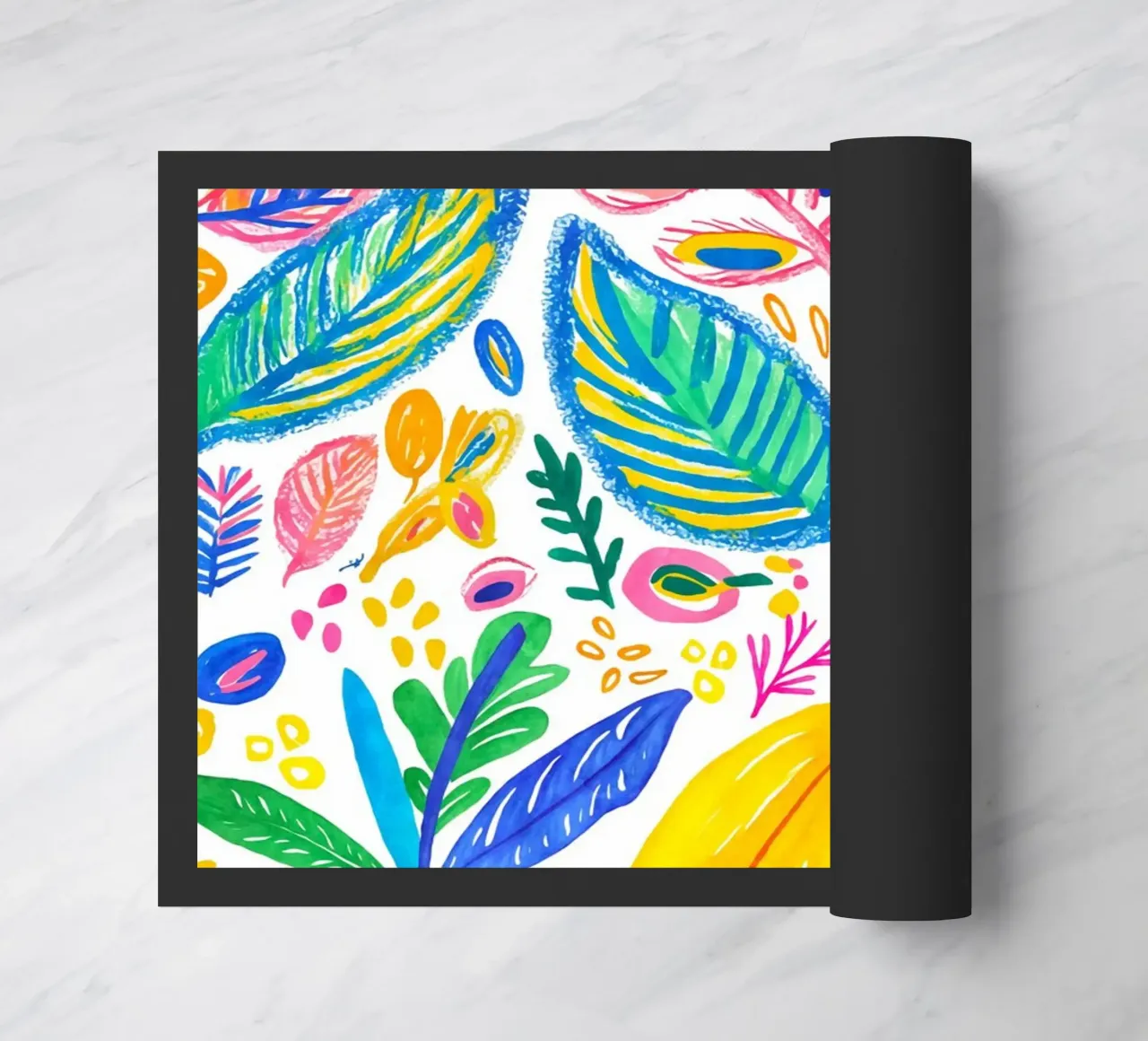 Bold Pop Doodle Botanical Summer Vibes zerbino da Andrea Haase Modern Home