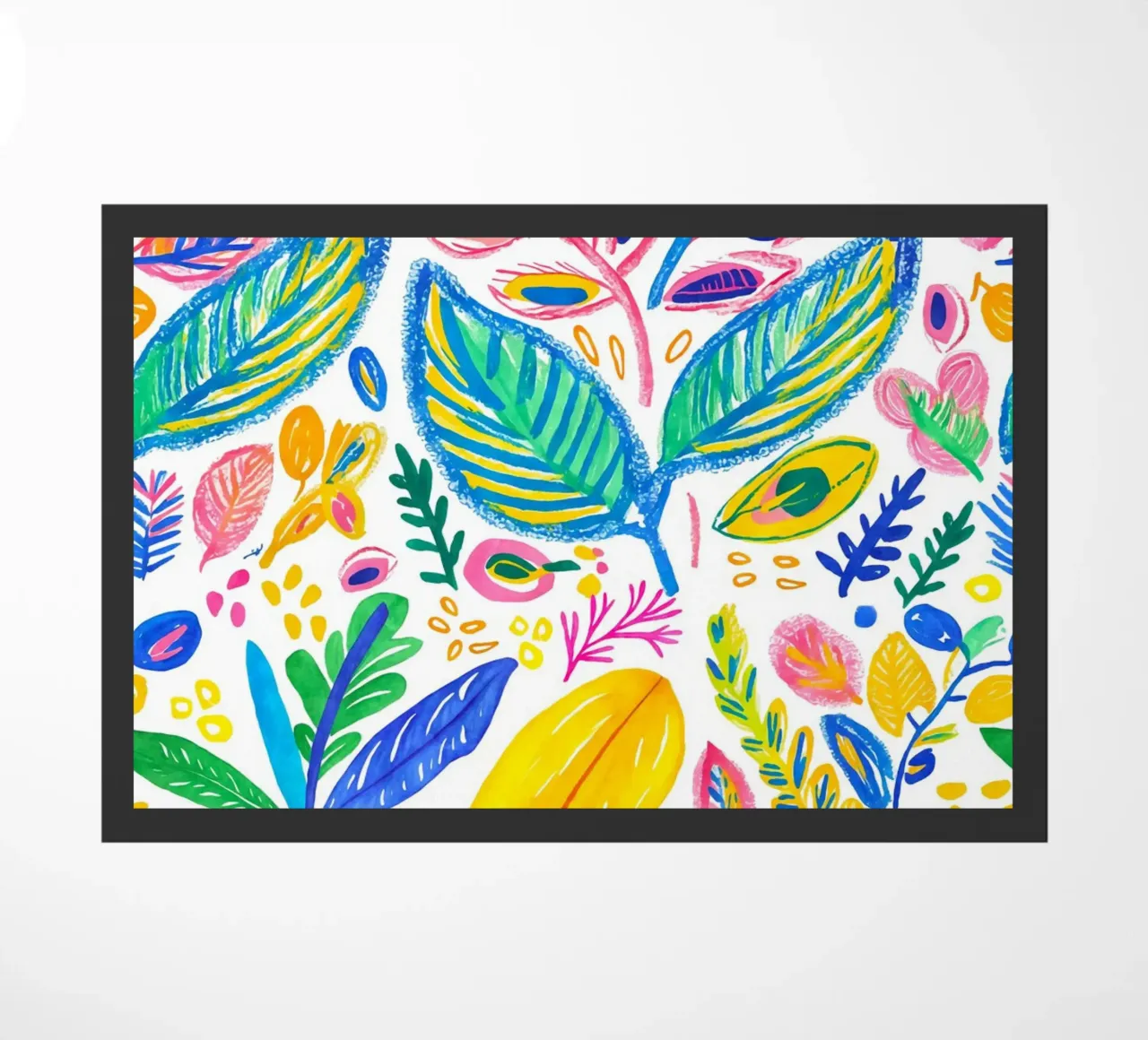 Bold Pop Doodle Botanical Summer Vibes zerbino da Andrea Haase Modern Home