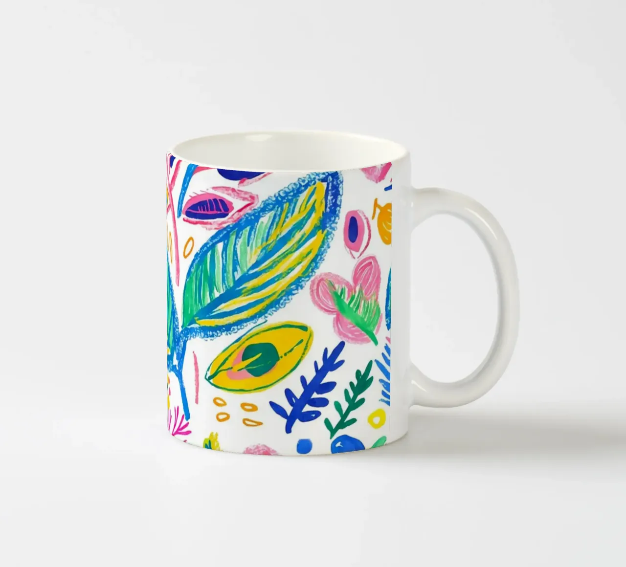Bold Pop Doodle Botanical Sommer Vibes Keramik Tasse von Andrea Haase Modern Home