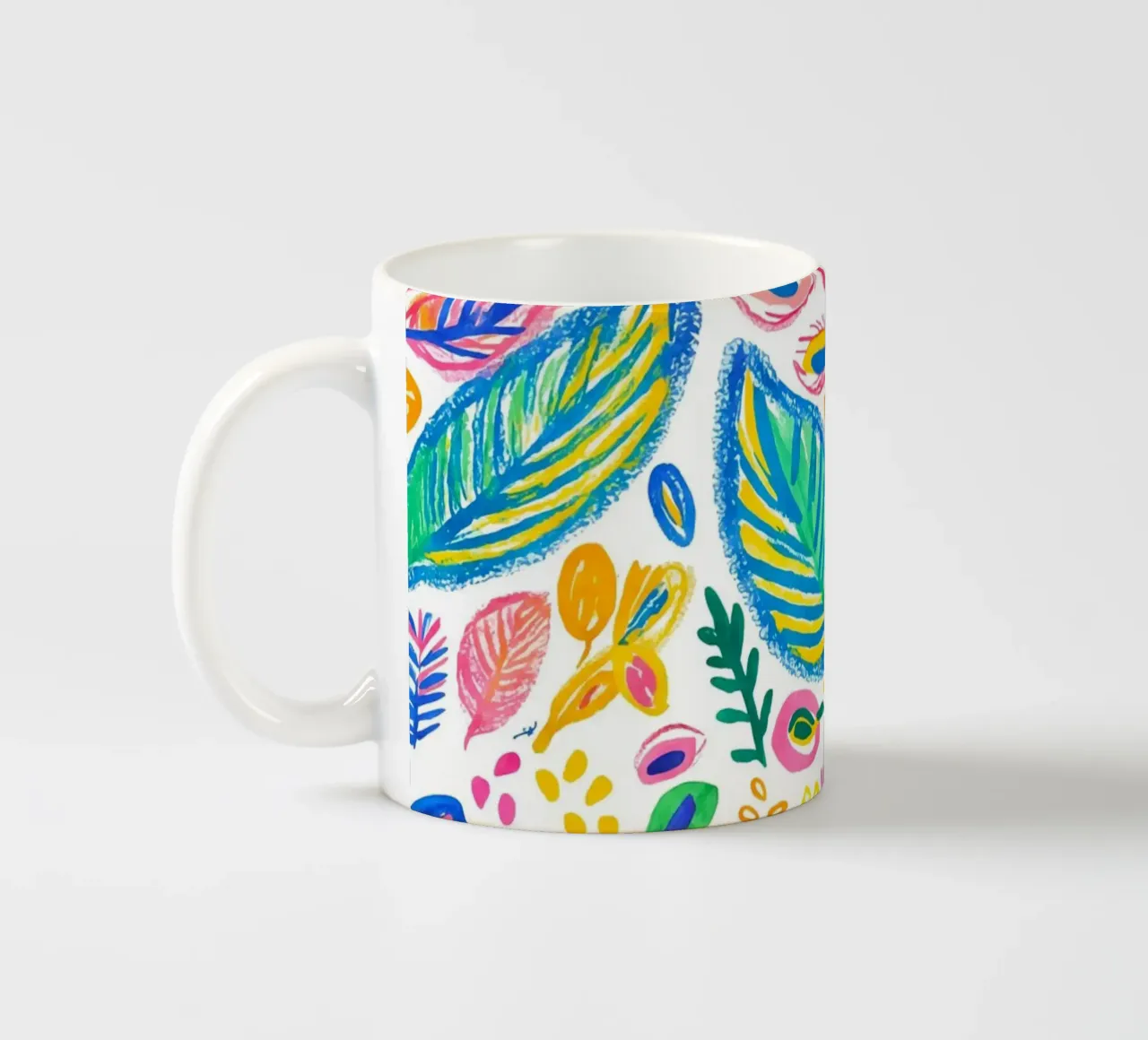 Bold Pop Doodle Botanical Sommer Vibes Keramik Tasse von Andrea Haase Modern Home