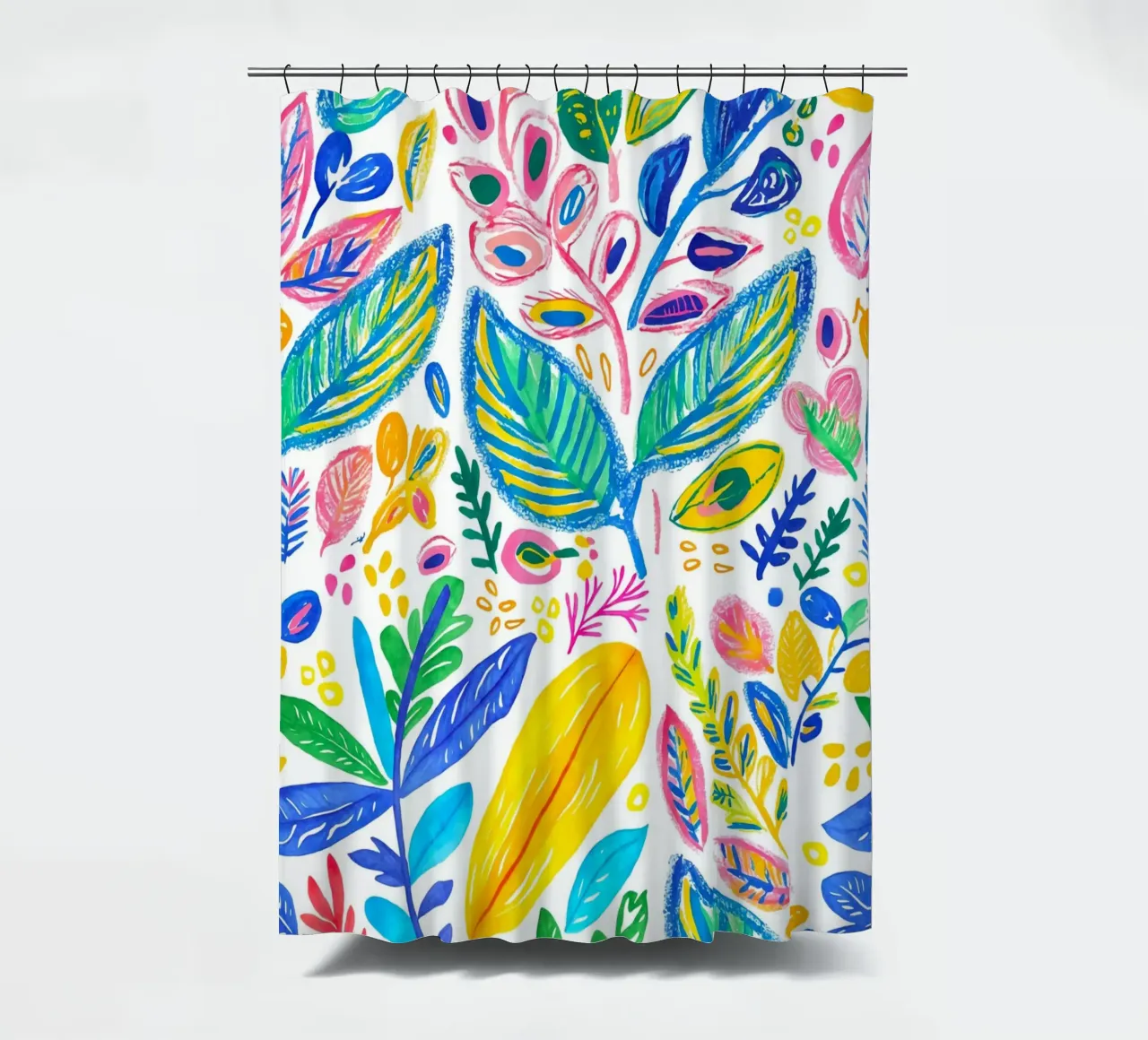 Bold Pop Doodle Botanical Summer Vibes tenda da doccia da Andrea Haase Modern Home