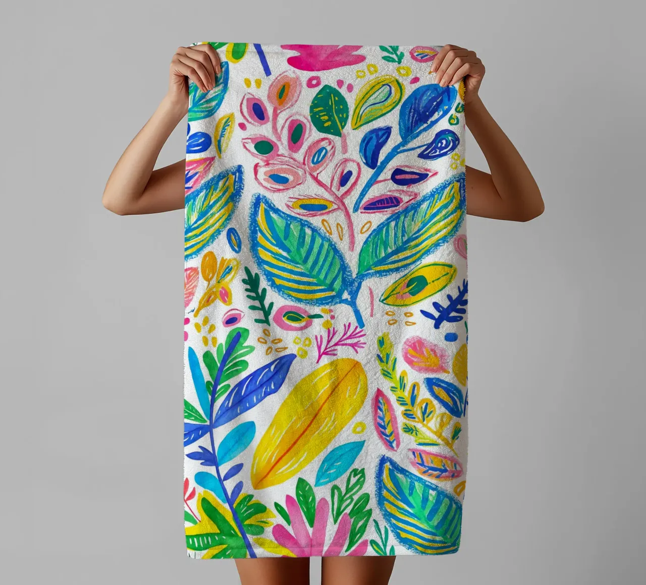 Bold Pop Doodle Botanical Summer Vibes asciugamano da bagno da Andrea Haase Modern Home