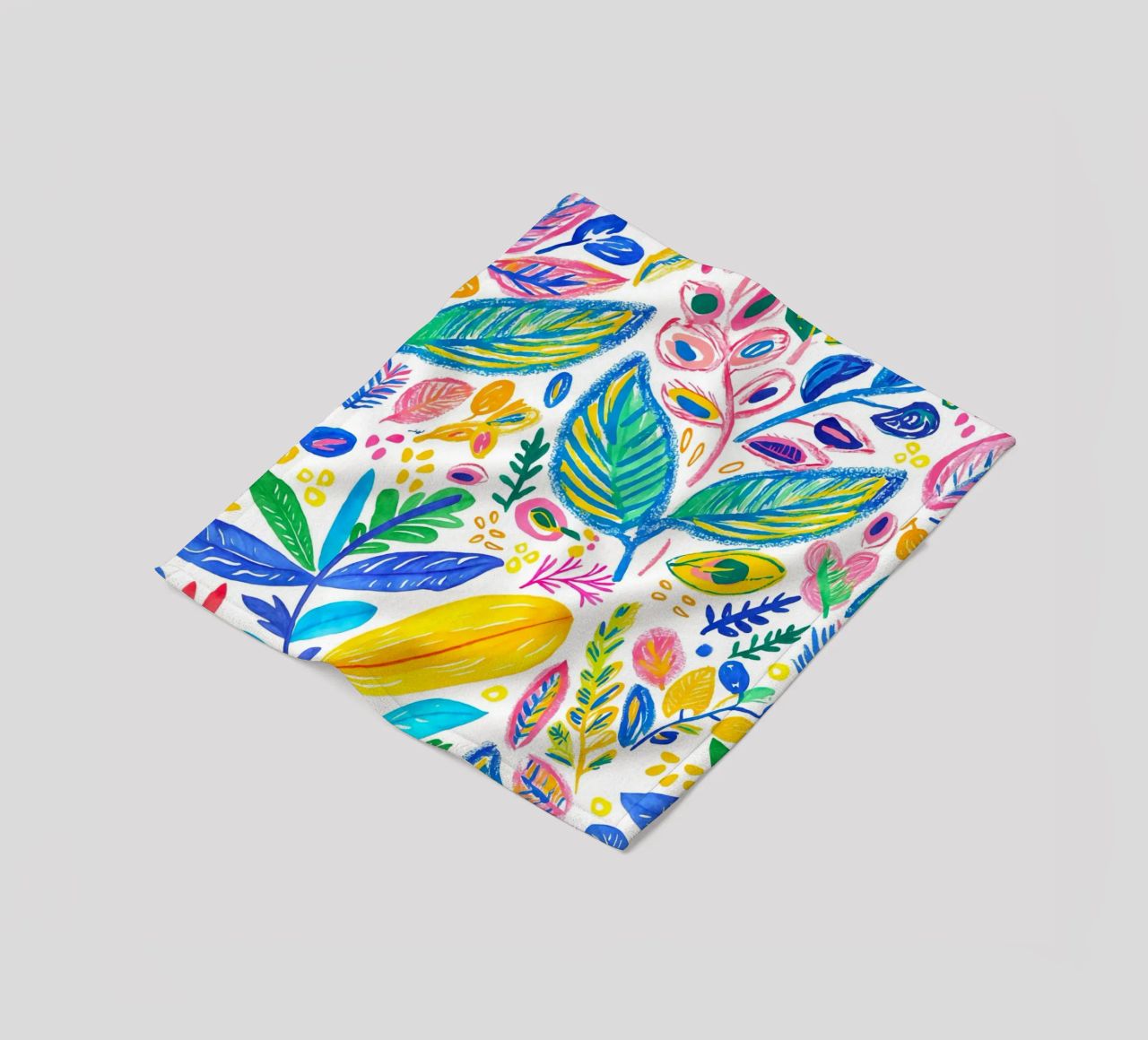 Bold Pop Doodle Botanical Summer Vibes coperta in pile da Andrea Haase Modern Home