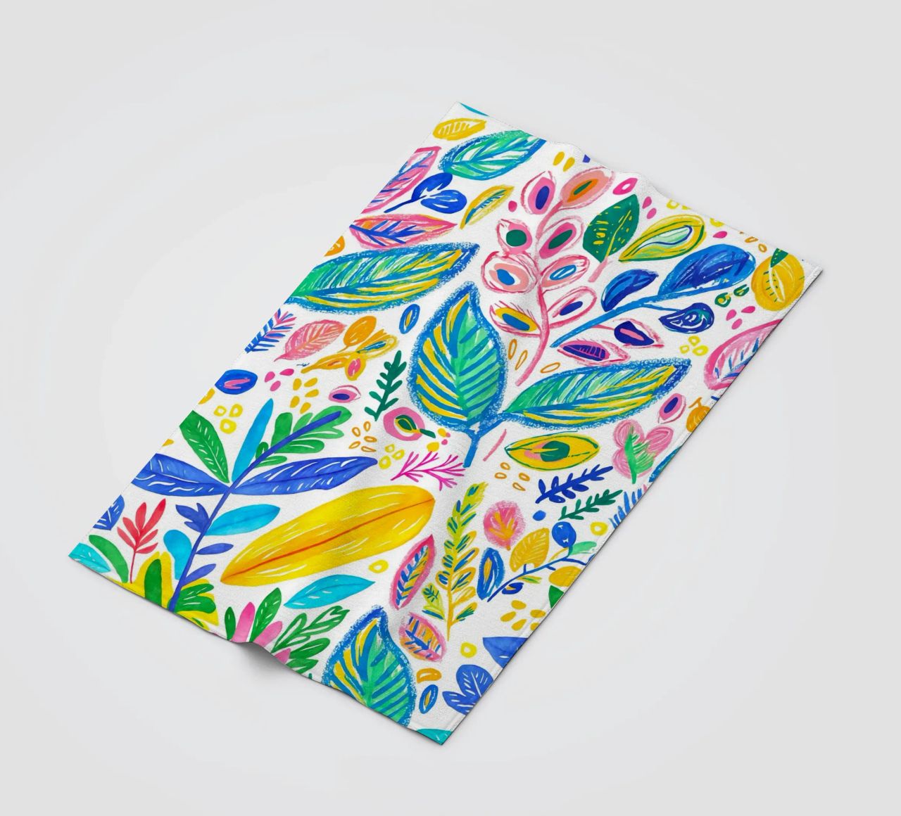 Bold Pop Doodle Botanical Summer Vibes coperta in pile da Andrea Haase Modern Home