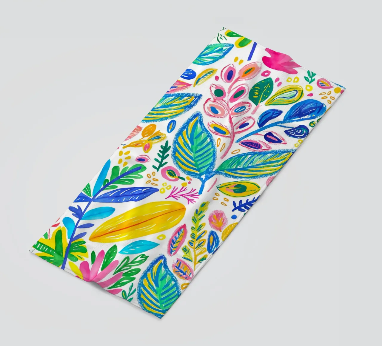 Bold Pop Doodle Botanical Summer Vibes telo mare da Andrea Haase Modern Home