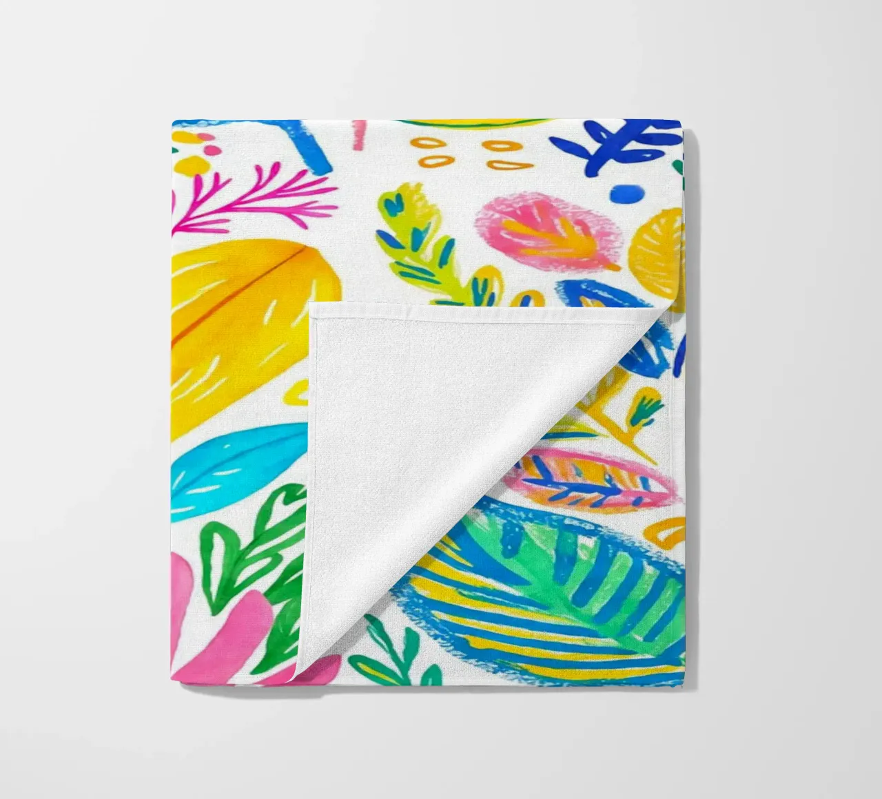 Bold Pop Doodle Botanical Summer Vibes telo mare da Andrea Haase Modern Home
