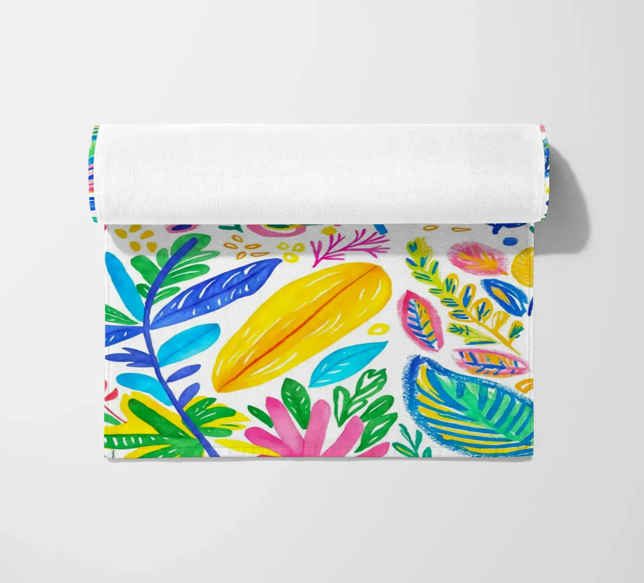 Bold Pop Doodle Botanical Summer Vibes telo mare da Andrea Haase Modern Home