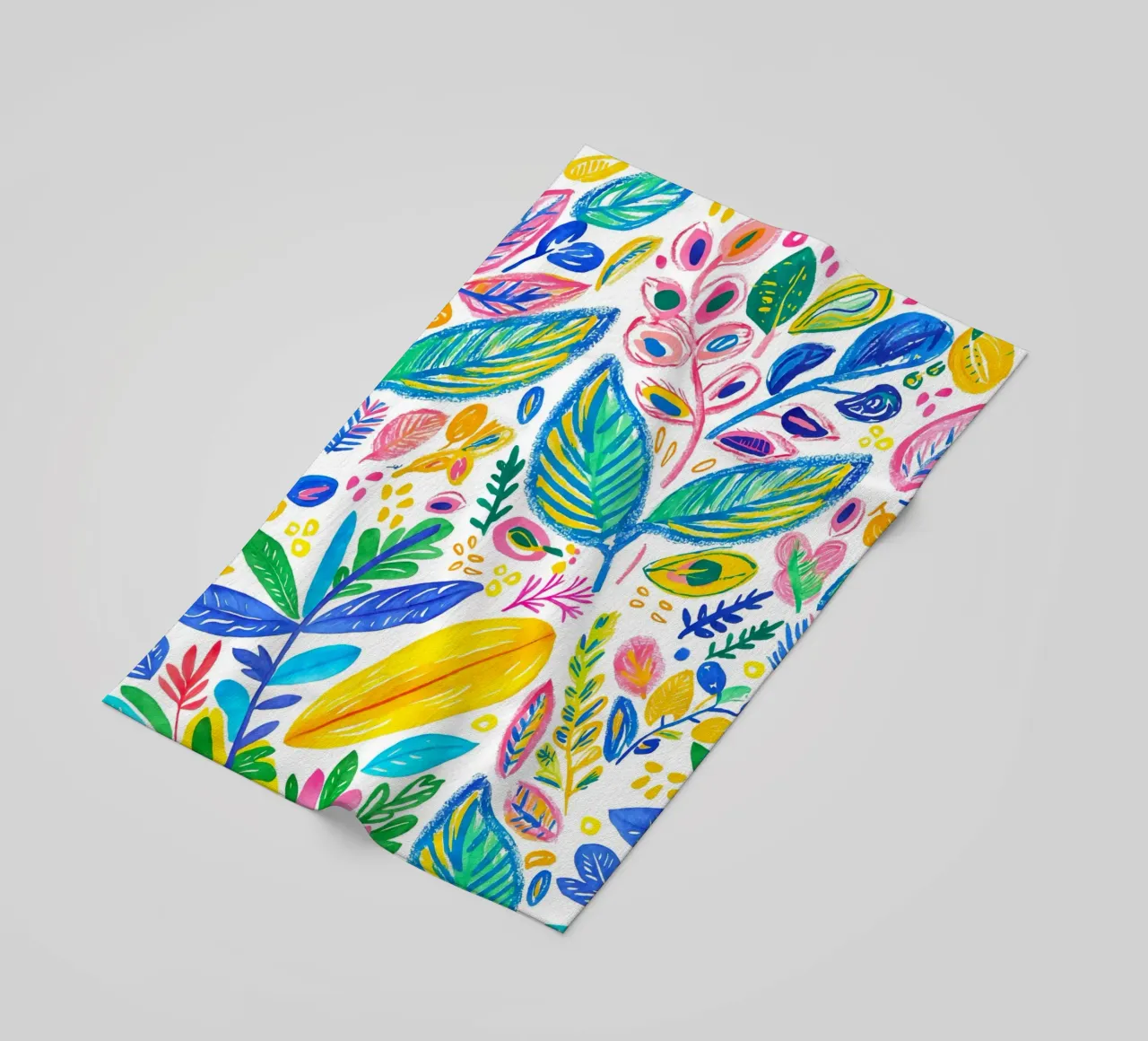 Bold Pop Doodle Botanical Summer Vibes telo mare da Andrea Haase Modern Home