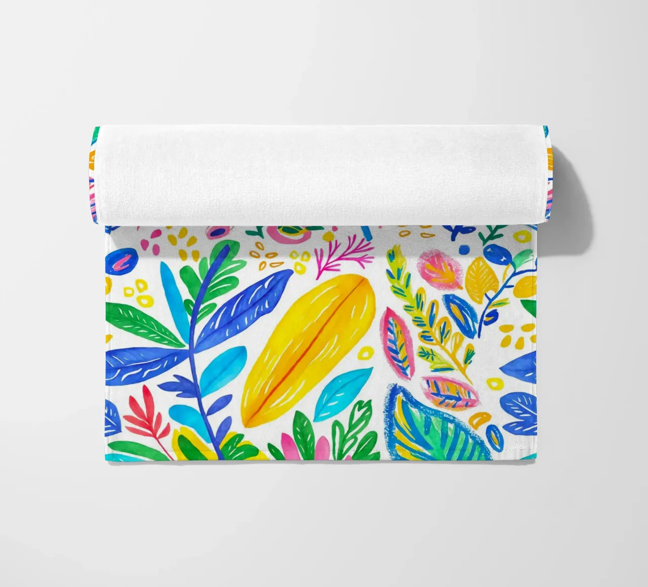 Bold Pop Doodle Botanical Summer Vibes telo mare da Andrea Haase Modern Home