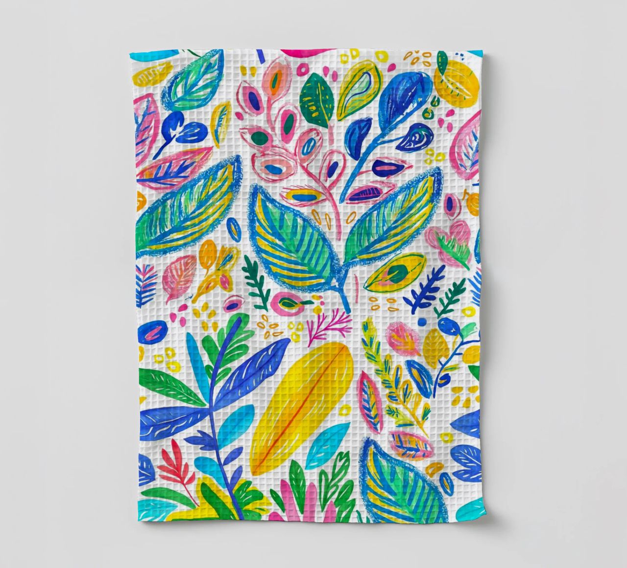 Bold Pop Doodle Botanical Summer Vibes paño de cocina de Andrea Haase Modern Home
