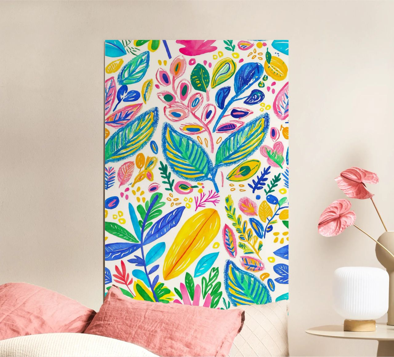 Bold Pop Doodle Botanical Summer Vibes carta hahnemühle da Andrea Haase Modern Home