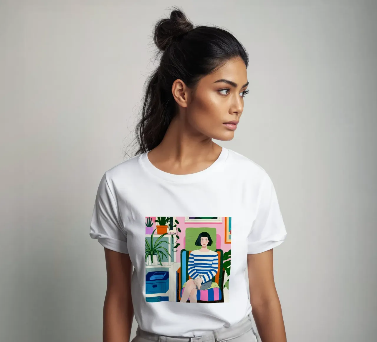 Serenità a righe t-shirt da Silent Hue