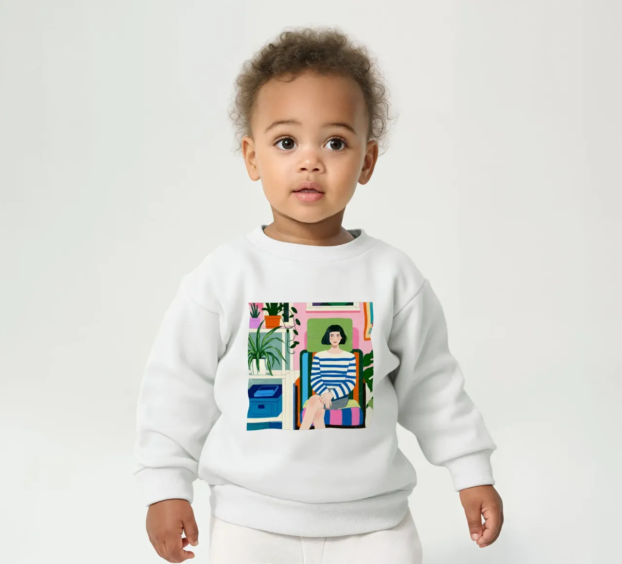 Serenità a righe felpa neonato da Silent Hue