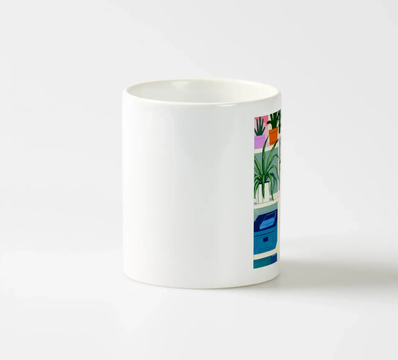 Serenità a righe tazza in ceramica da Silent Hue