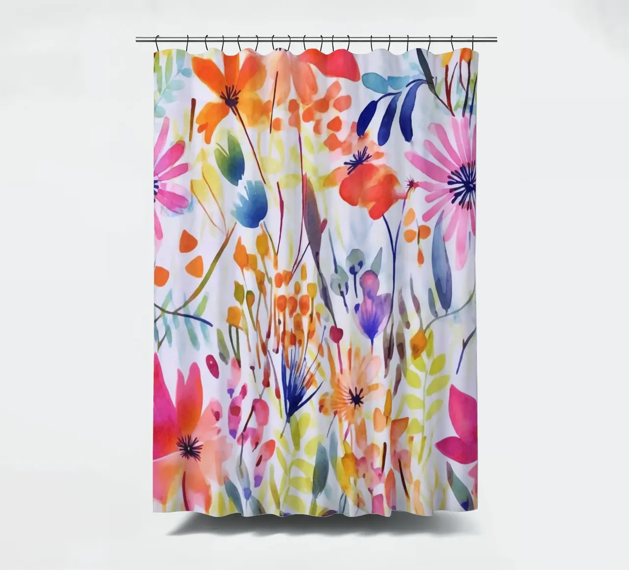 Studio di fiori acquerellati multicolore tenda da doccia da Andrea Haase Modern Home