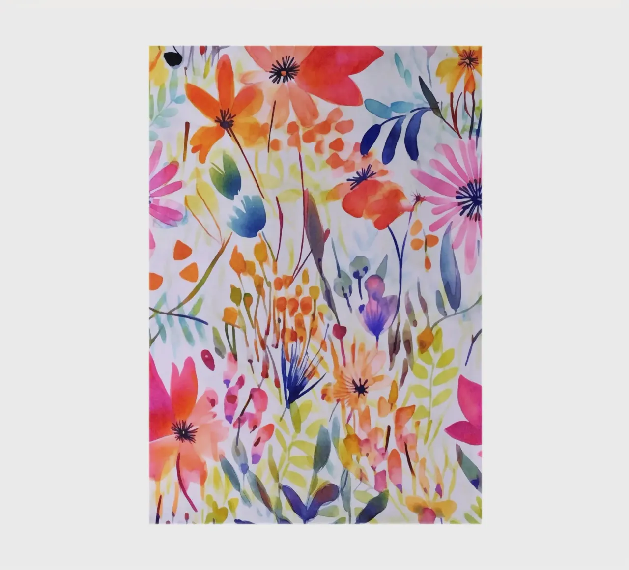 Studio di fiori acquerellati multicolore diario da Andrea Haase Modern Home