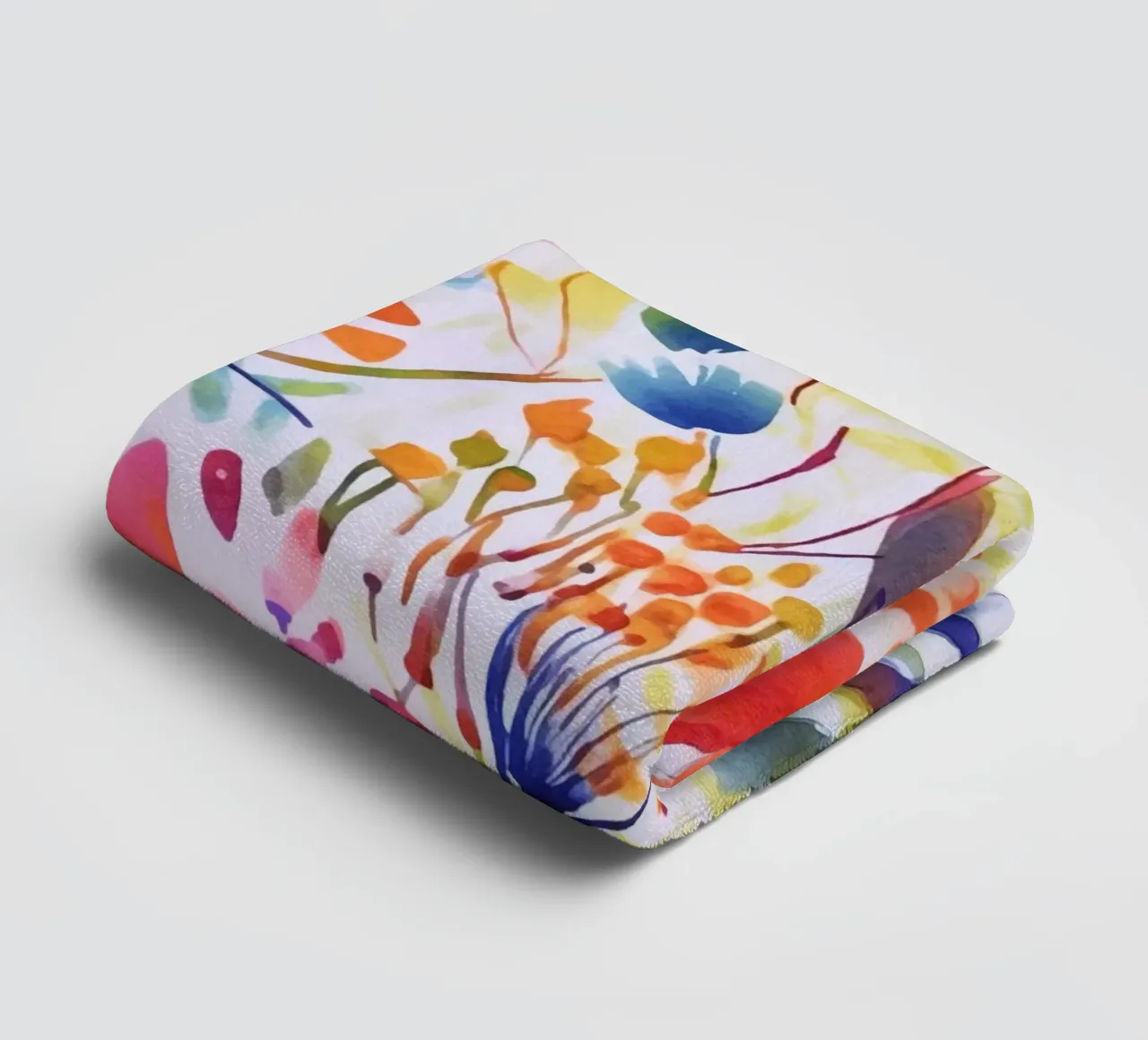 Studio di fiori acquerellati multicolore asciugamano da bagno da Andrea Haase Modern Home