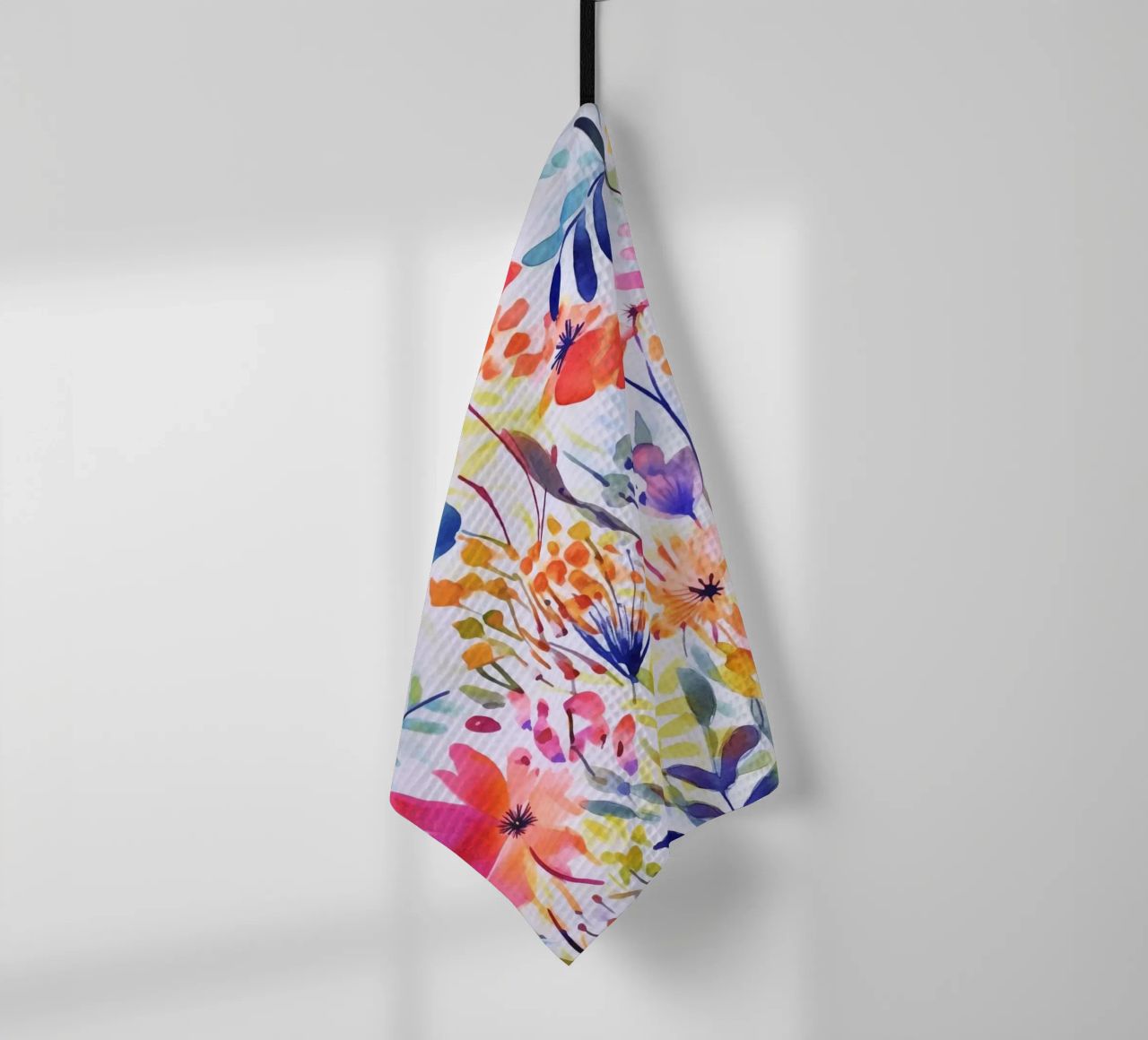 Estudio de una flor en acuarela multicolor paño de cocina de Andrea Haase Modern Home