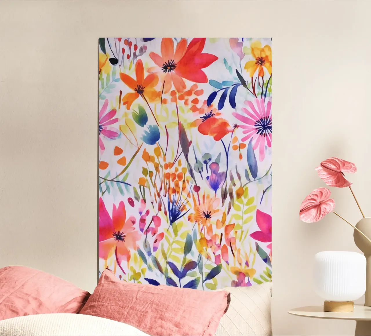 Studio di fiori acquerellati multicolore carta hahnemühle da Andrea Haase Modern Home