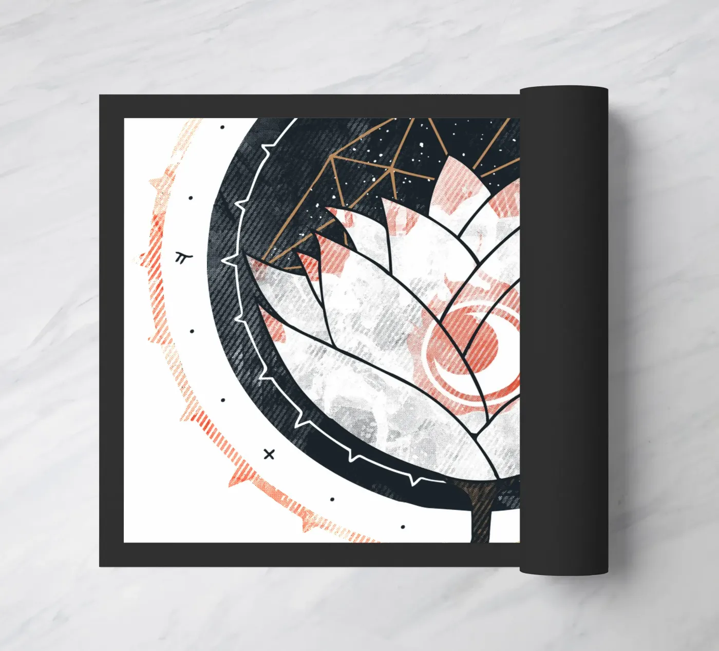Lotus Fußmatte von againstbound