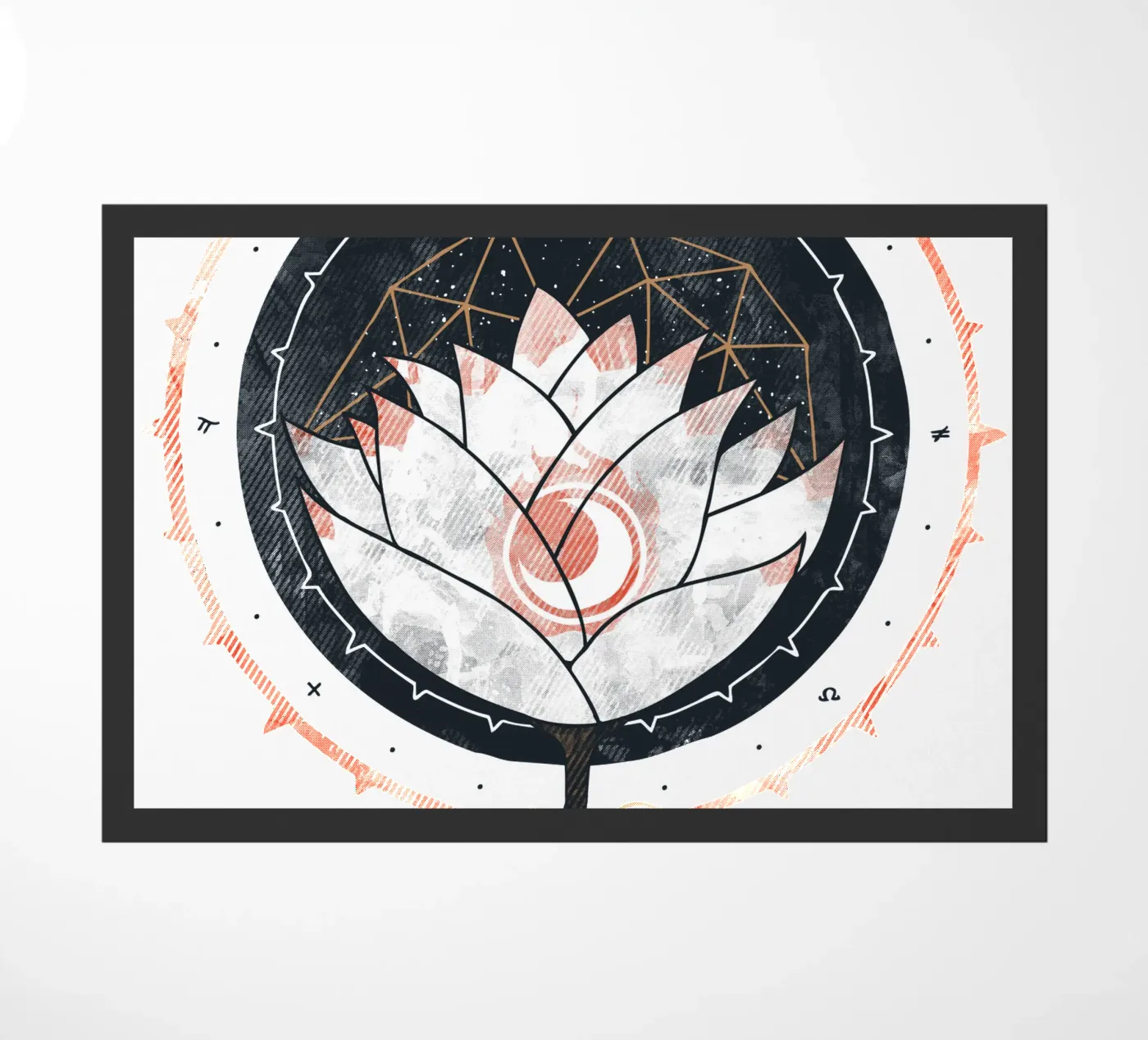 Lotus Fußmatte von againstbound