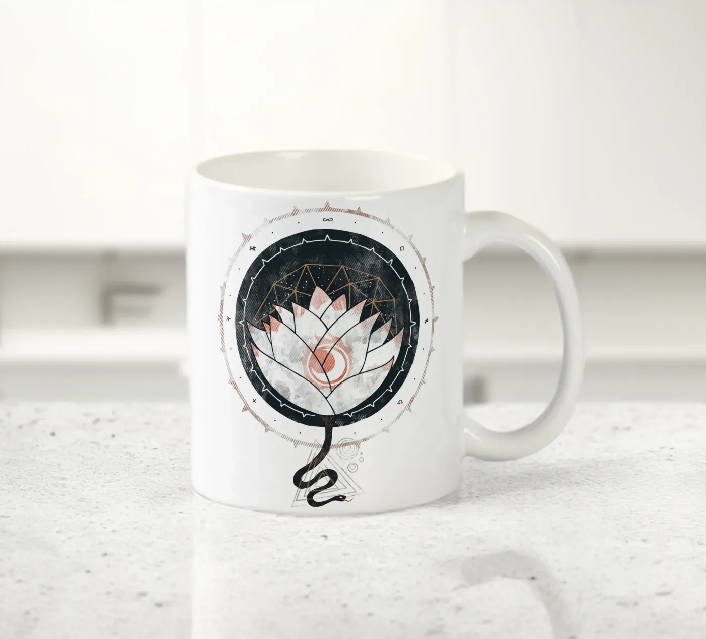 Lotus ceramic mug by againstbound
