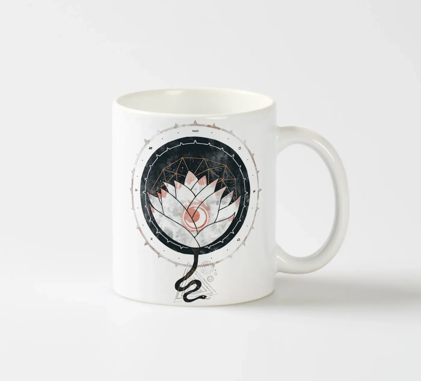 Lotus ceramic mug by againstbound