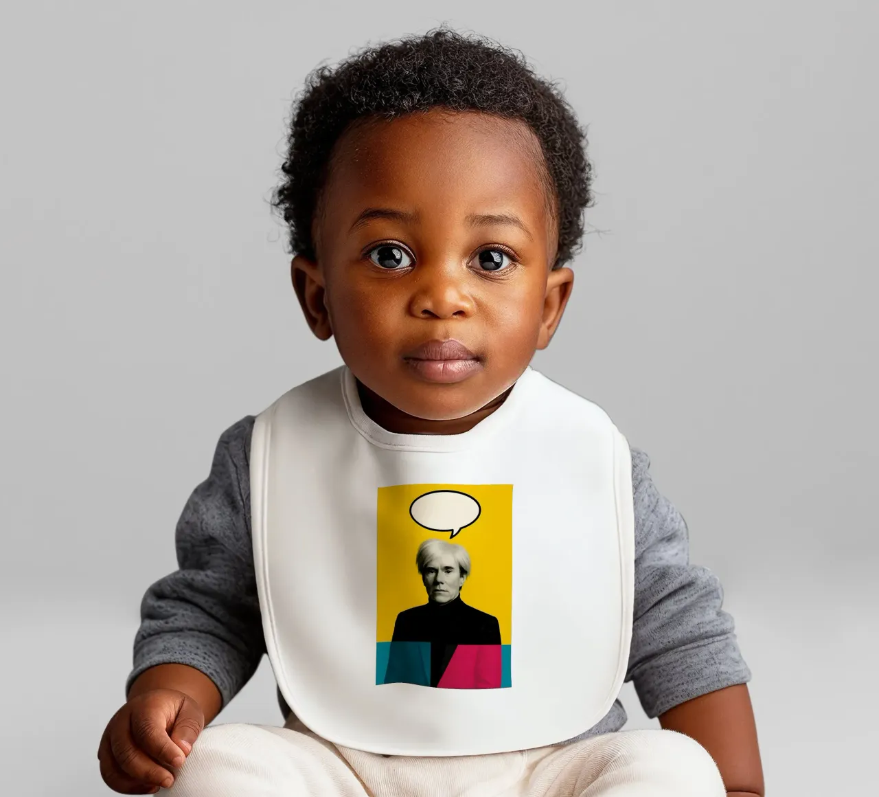 Pop God – Empty Speech Edition baby bib by CNTRL
