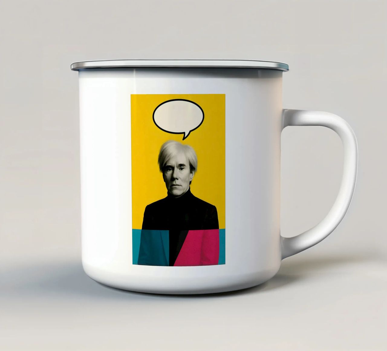 Pop God – Empty Speech Edition Emaille Tasse von CNTRL