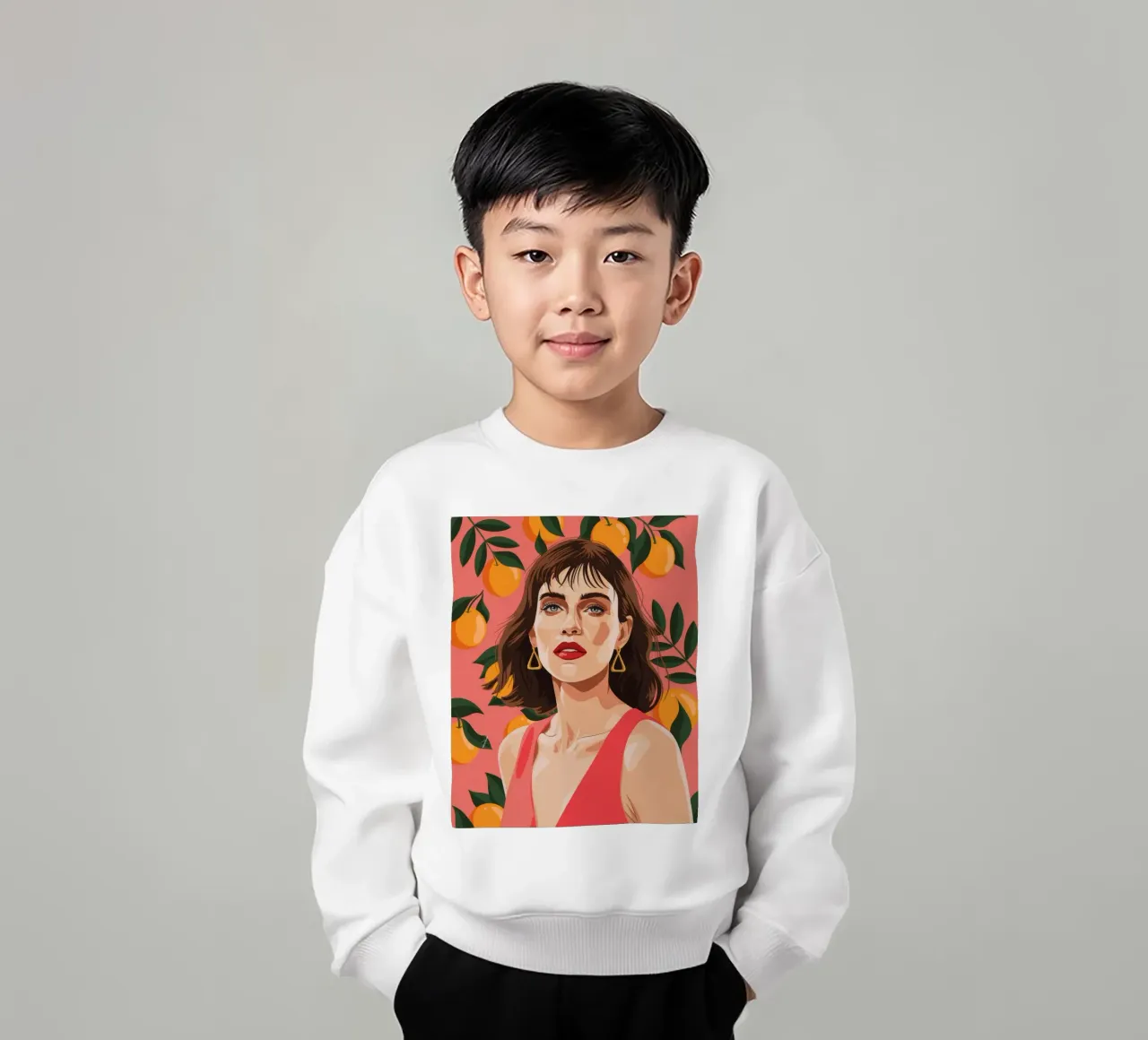 Botanical Beauty kids sweatshirt by Silent Hue