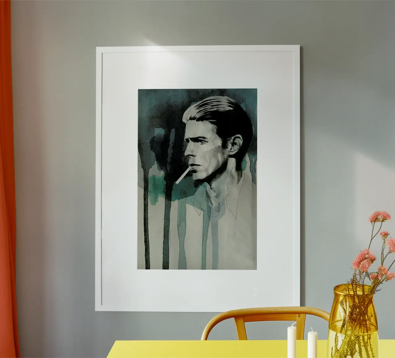 David Bowie carta hahnemühle da David Diehl