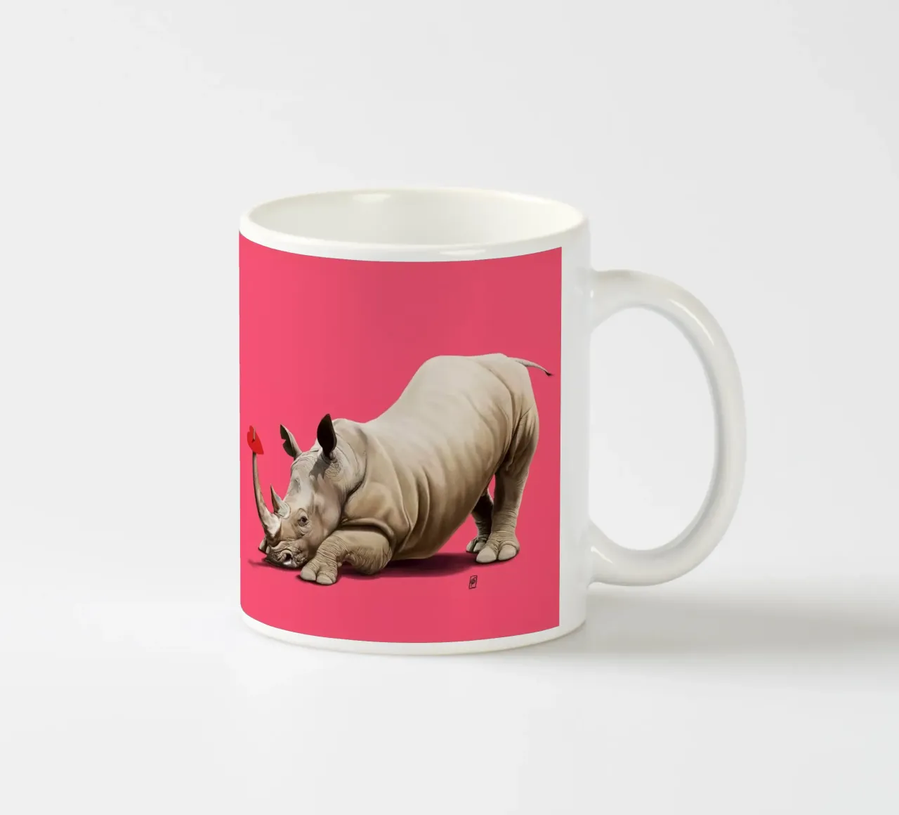 Horny (Colour) tazza in ceramica da Rob Art | Illustration