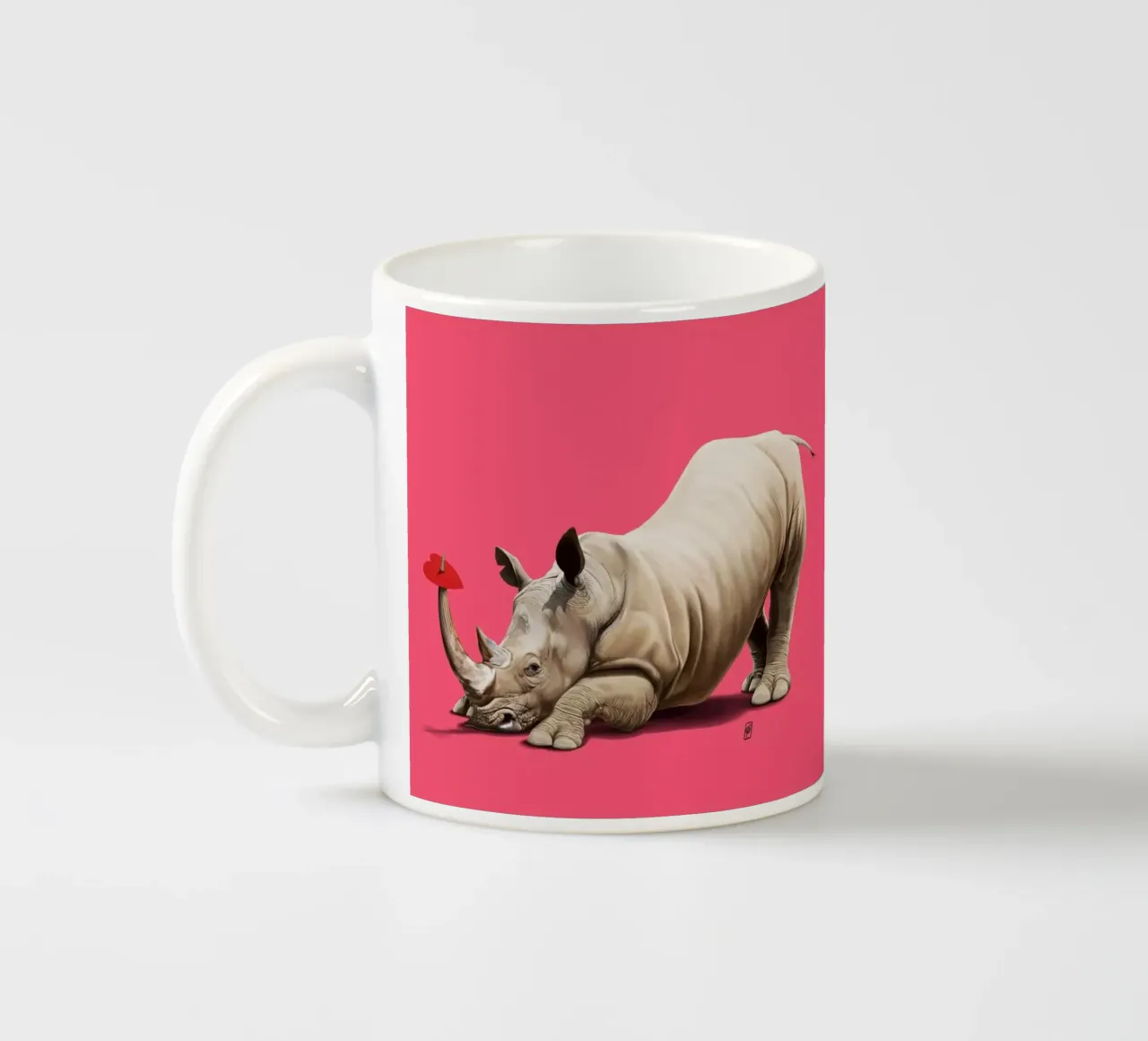 Horny (Colour) tazza in ceramica da Rob Art | Illustration