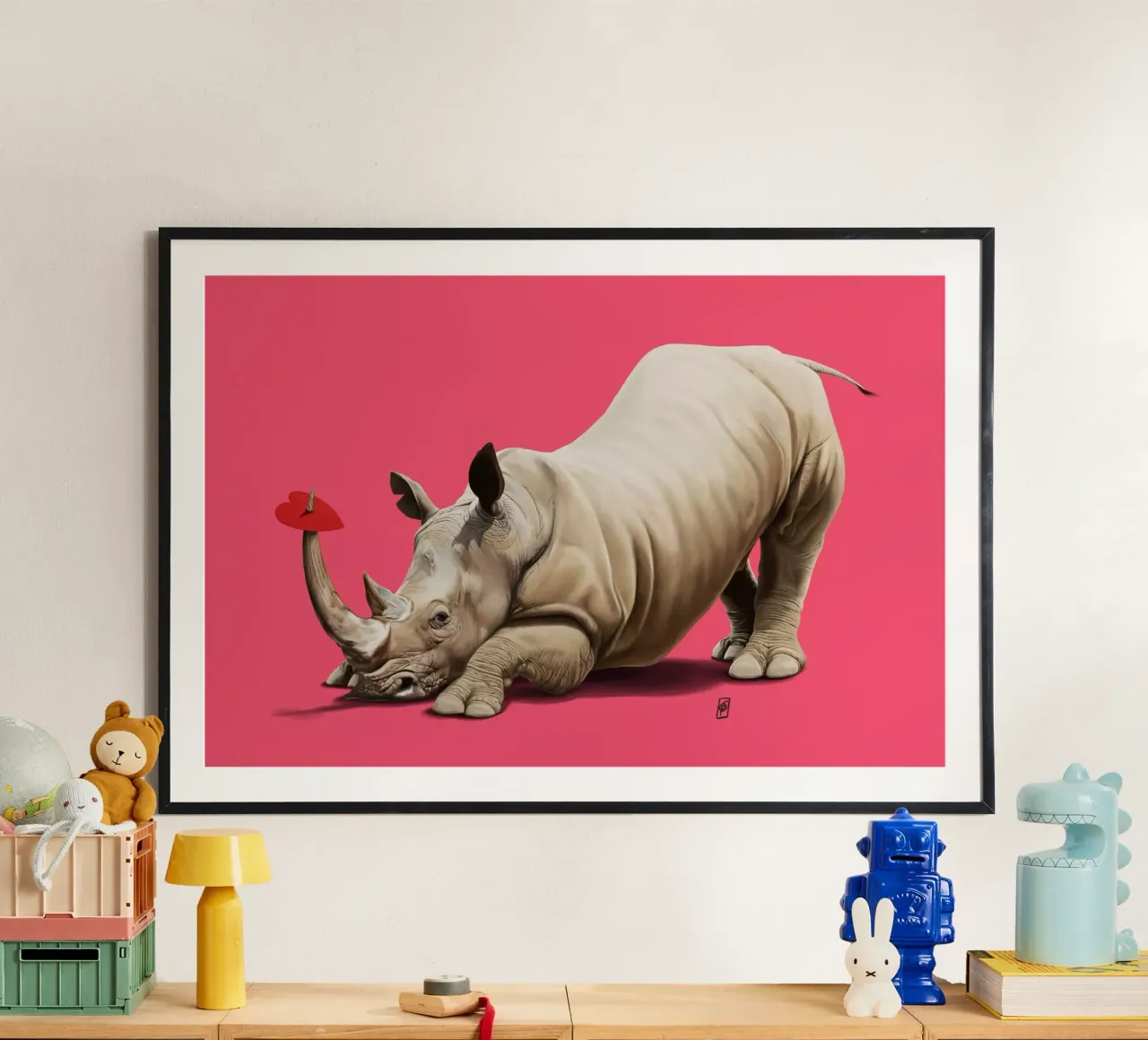 Horny (Colour) hahnemühle by Rob Art | Illustration