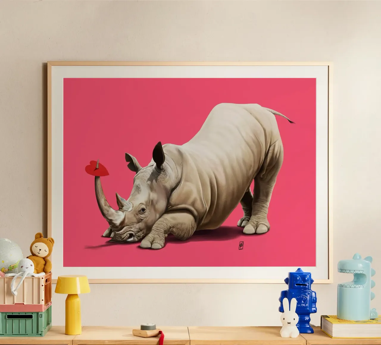 Horny (Colour) hahnemühle by Rob Art | Illustration