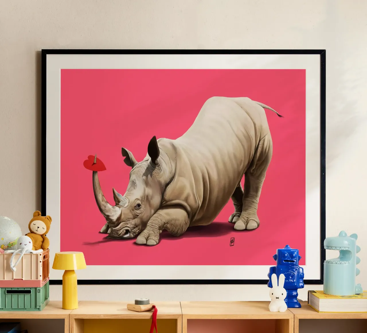 Horny (Colour) hahnemühle by Rob Art | Illustration