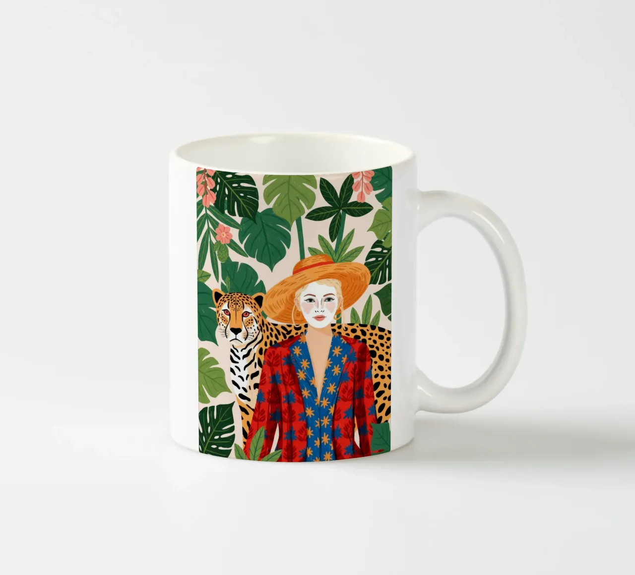 Exotische Dschungel-Majestät Keramik Tasse von Silent Hue
