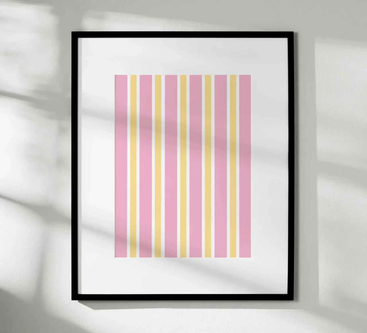 Strisce rosa e gialle poster da janamossmann