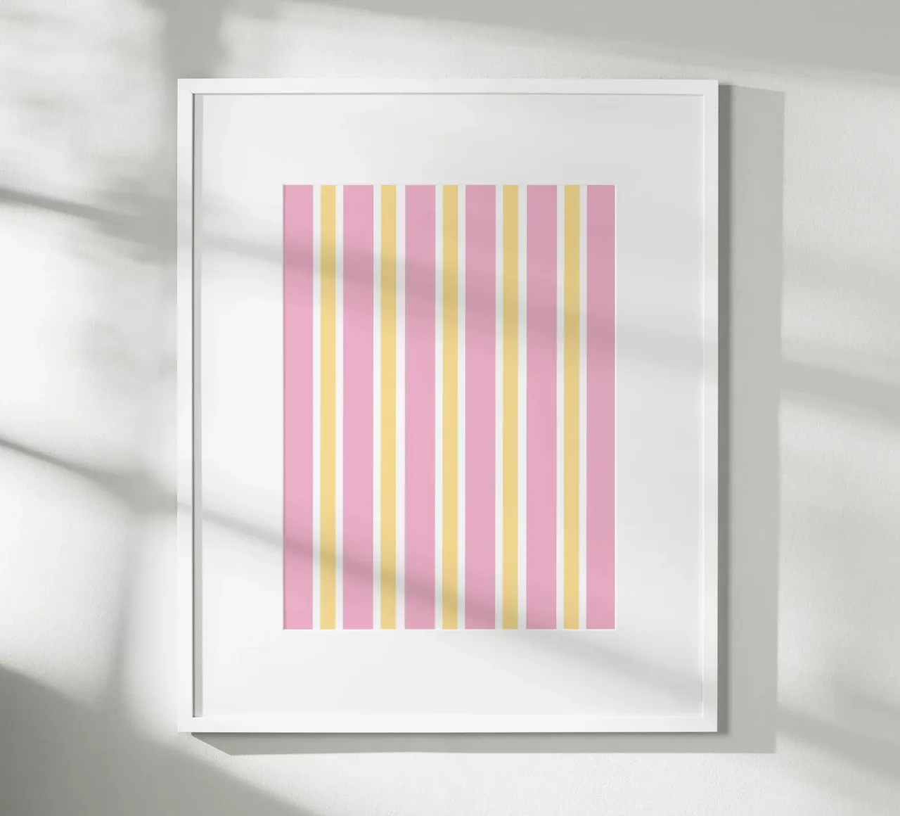Strisce rosa e gialle poster da janamossmann