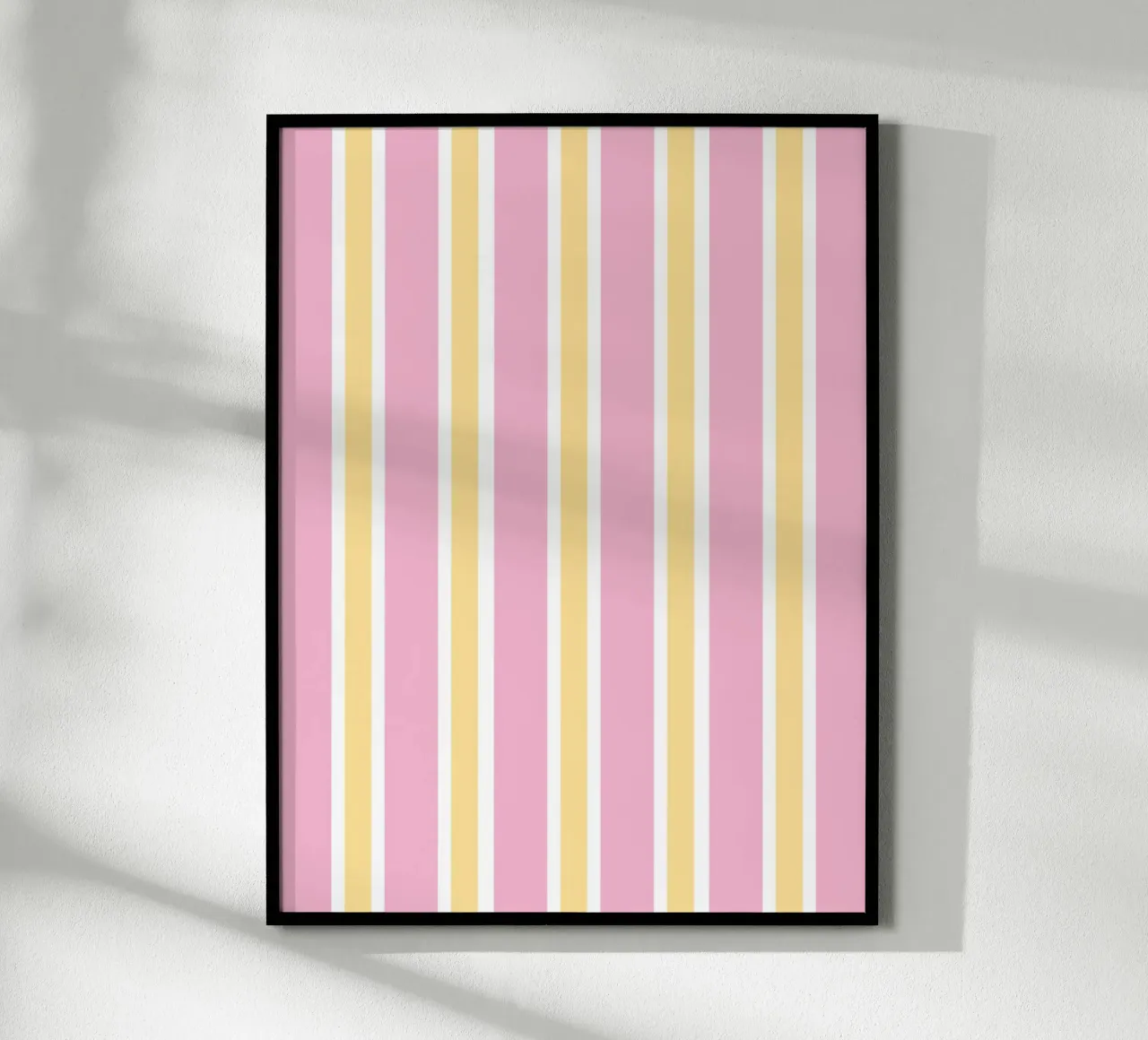Strisce rosa e gialle poster da janamossmann