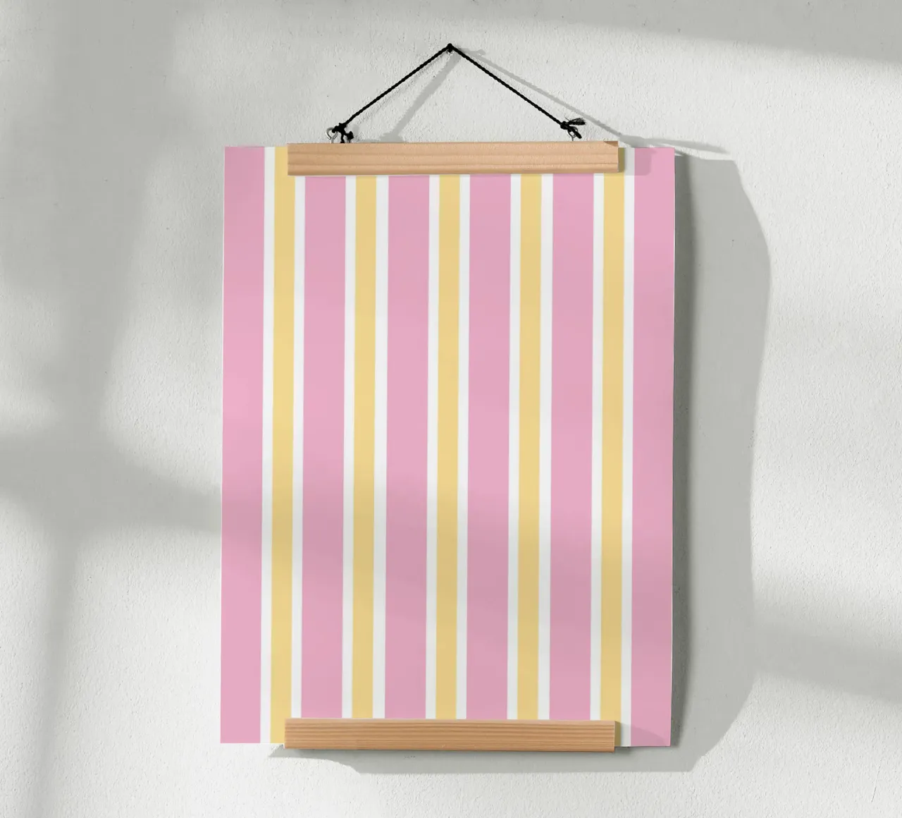 Strisce rosa e gialle poster da janamossmann