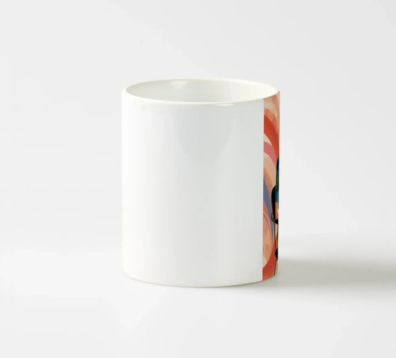 Kontemplative abstrakte Ruhe Keramik Tasse von Silent Hue