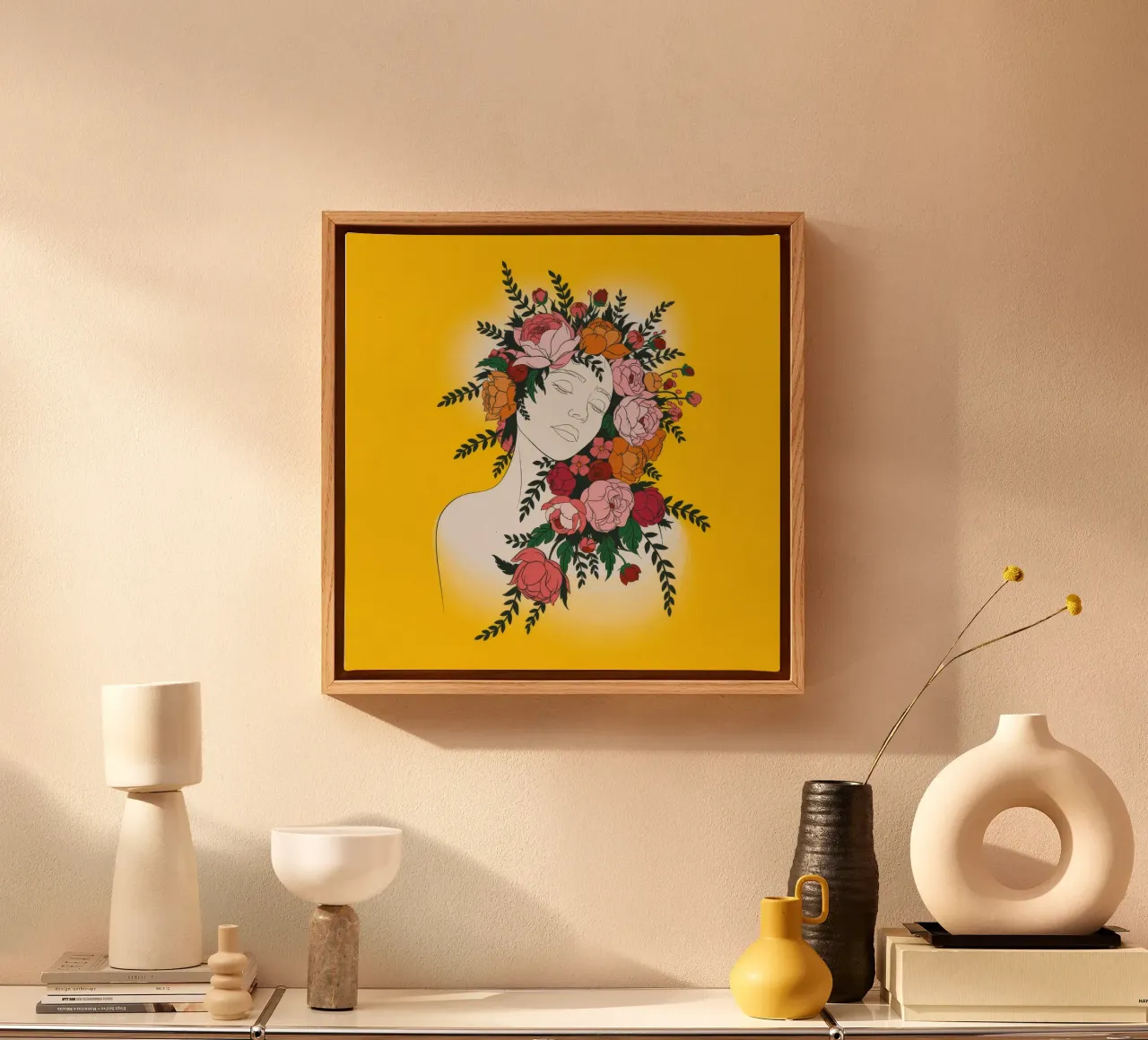 Mystische Lotus-Ruhe Leinwand von Silent Hue