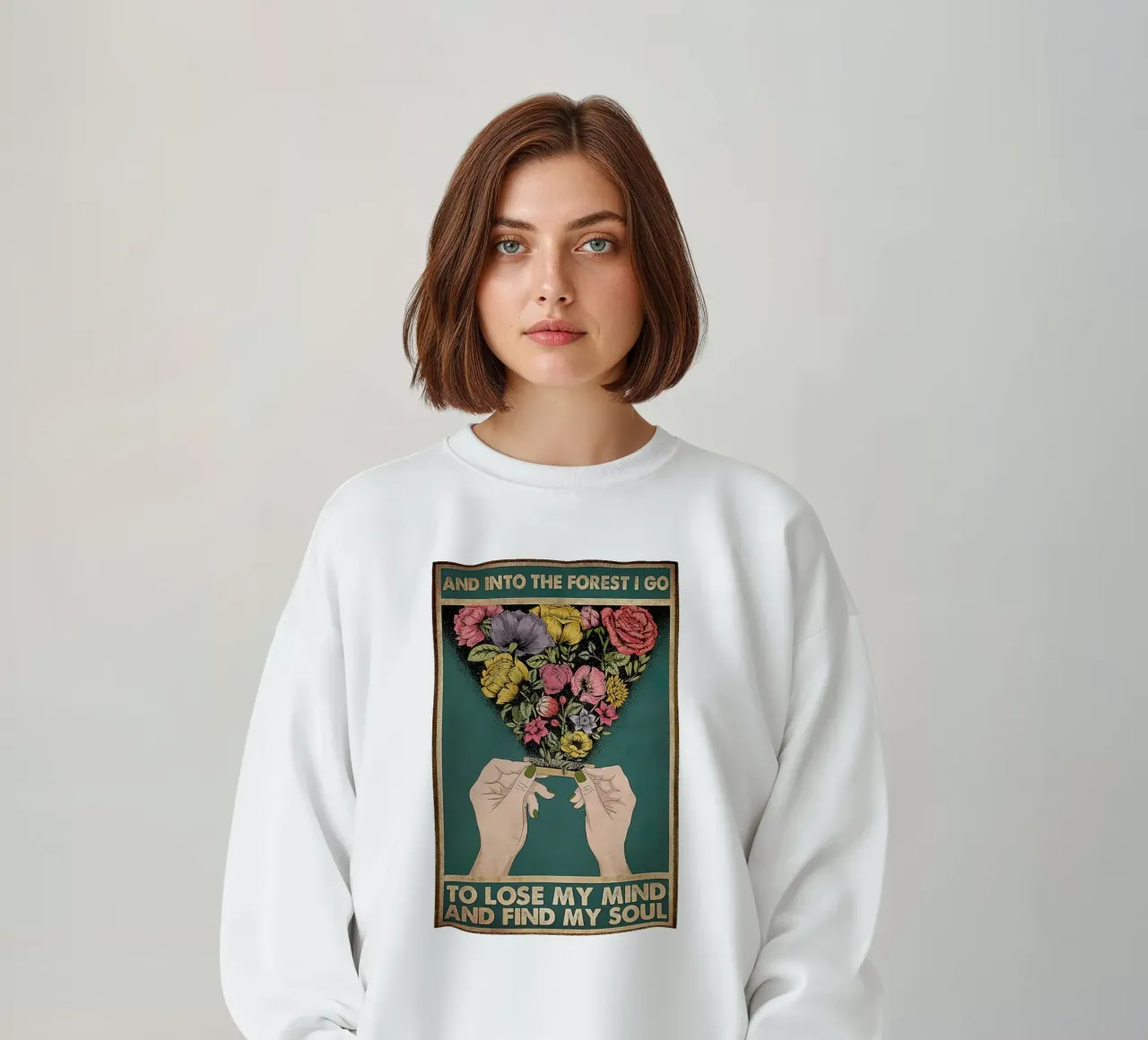 En ik ga het bos in sweatshirt van American Poster