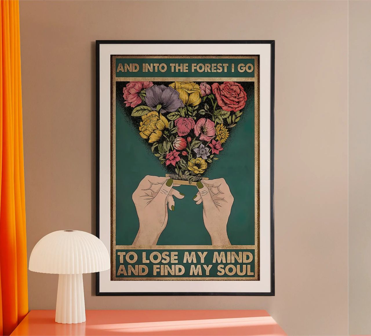 Und ich gehe in den Wald Poster von American Poster