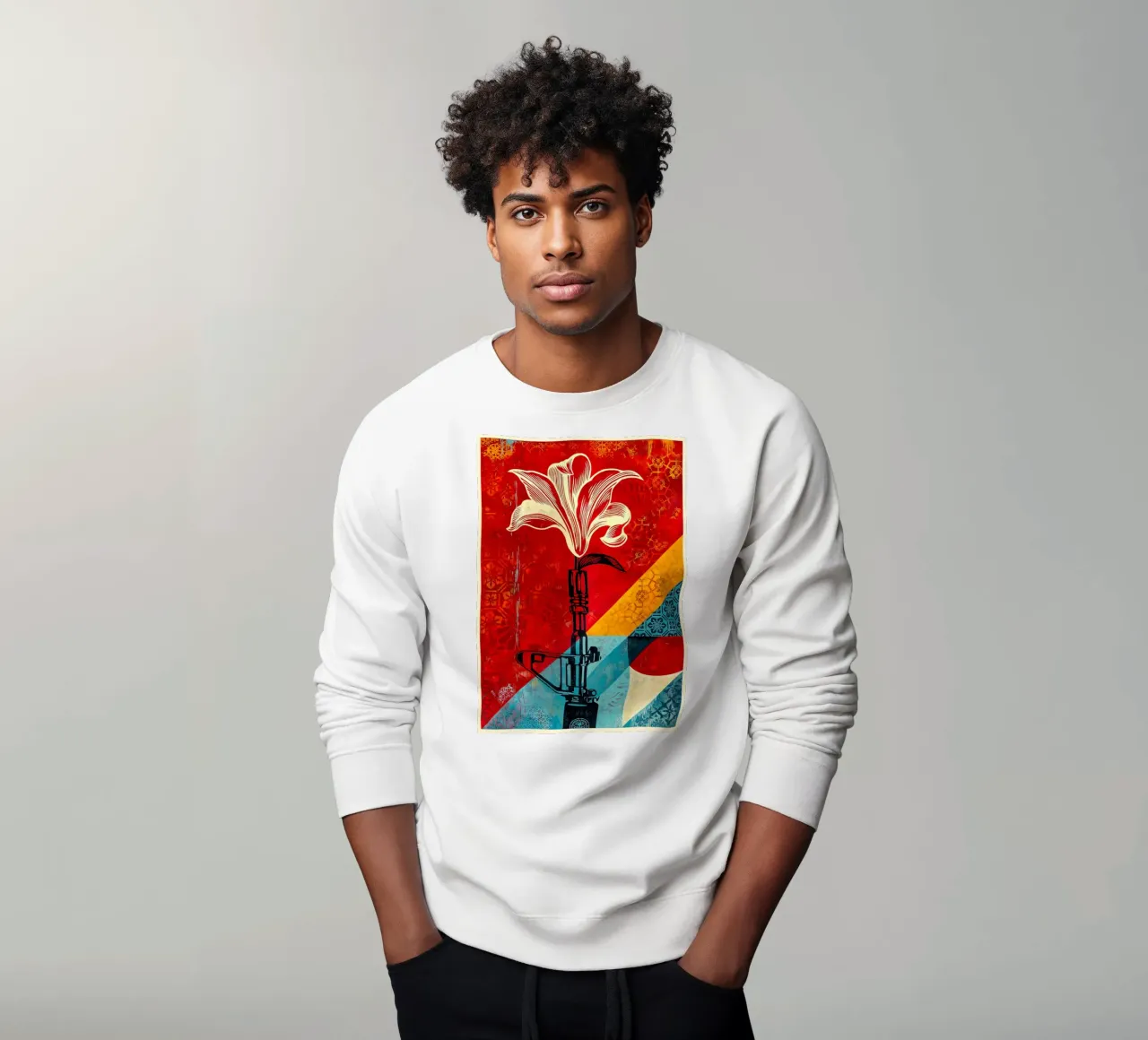 Shepard Fairey Lily 2021 felpa da American Poster