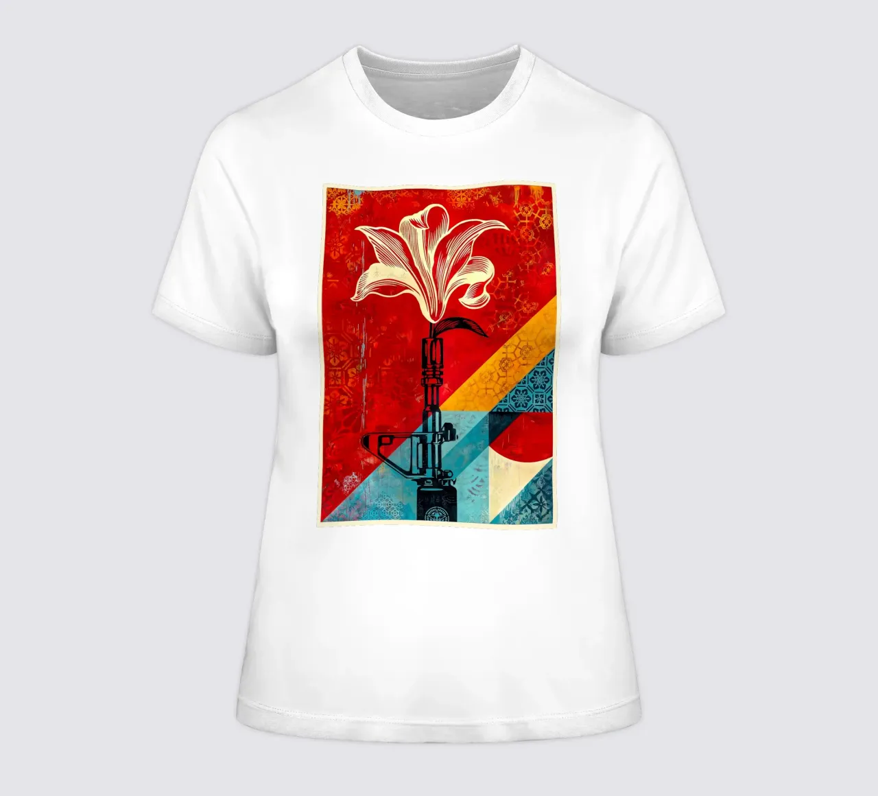 Shepard Fairey Lily 2021 t-shirt da donna da American Poster