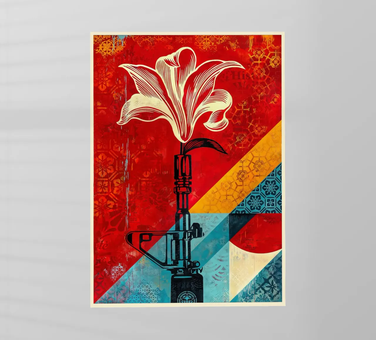 Shepard Fairey Lily 2021 pellicola backlit da American Poster